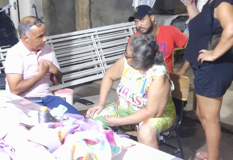 Visita de cordialidade na casa da senhora Zenalva 